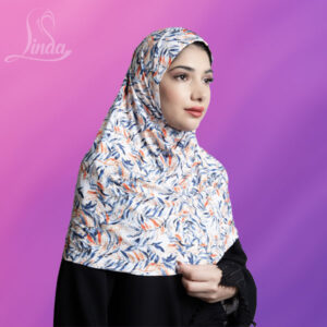Floral Print Jersey Hijab - Image 1