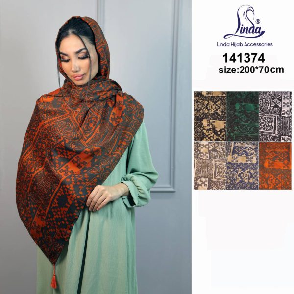 Linda Women's Shawl Head & Body Cover Modern Unique Design UV Protection #RH-141374