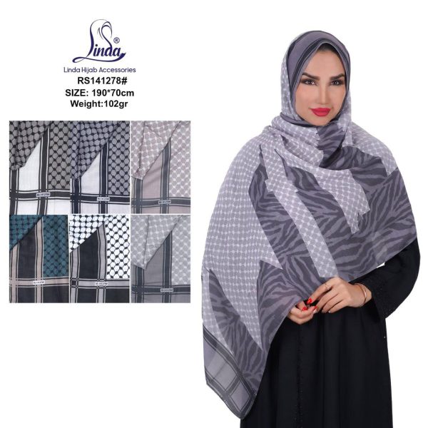 Linda Women's Shawl Head & Body Cover Modern Unique Design UV Protection #RS-141278