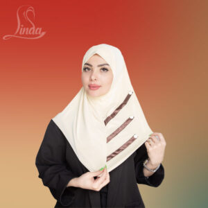 Grace Striped Hijab - Image 1