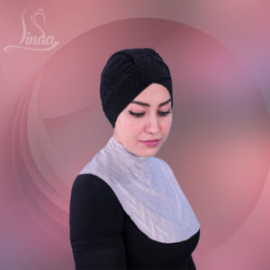 Linda Light Grey Textured Neck Cover - Image 5