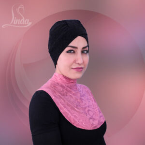 Linda Light Grey Textured Neck Cover - Image 3