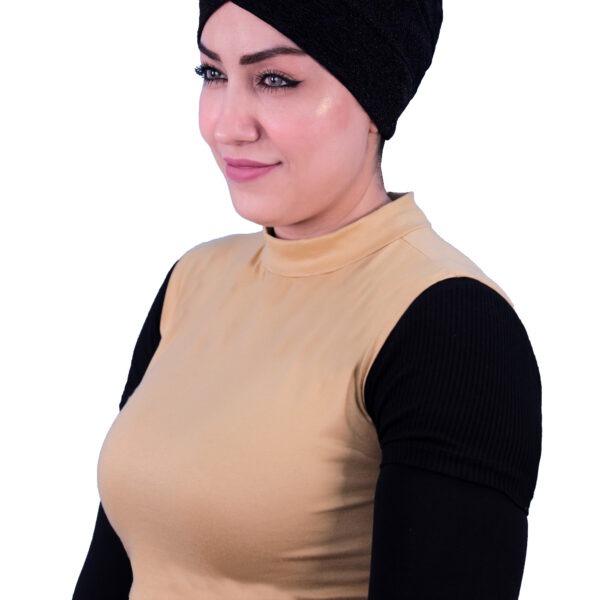 Layered Neck Cover for Women | Modest Two Tone - Image 3