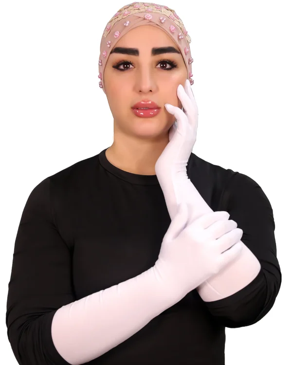 Luxury Cotton Long Gloves for Women