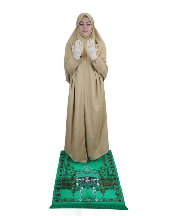 Flowing Khaki Prayer Dress for Women – Modest & Elegant - Image 4