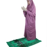 Purple Full Length Prayer Dress with Hijab for Women