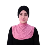 Pink Lace Bib Style Neck Cover for Women