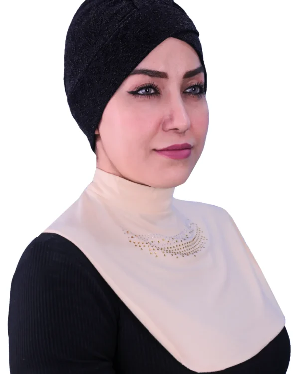 Rhinestone High Neck Cover for Women | Modest Layering Piece - Image 6