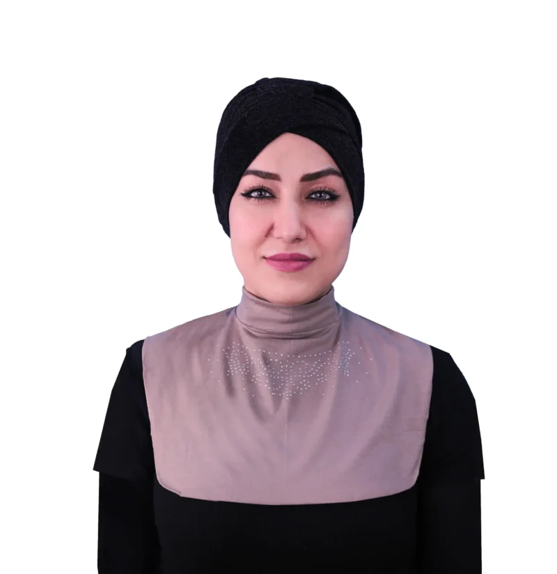 Rhinestone High Neck Cover for Women