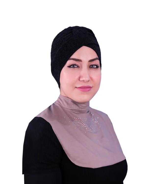 Rhinestone High Neck Cover for Women | Modest Layering Piece - Image 4