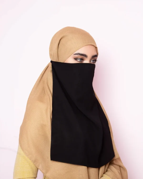 Black Islamic Niqab for Women – Modest Full Coverage - Image 5