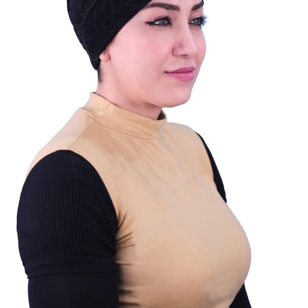 Layered Neck Cover for Women | Modest Two Tone - Image 2
