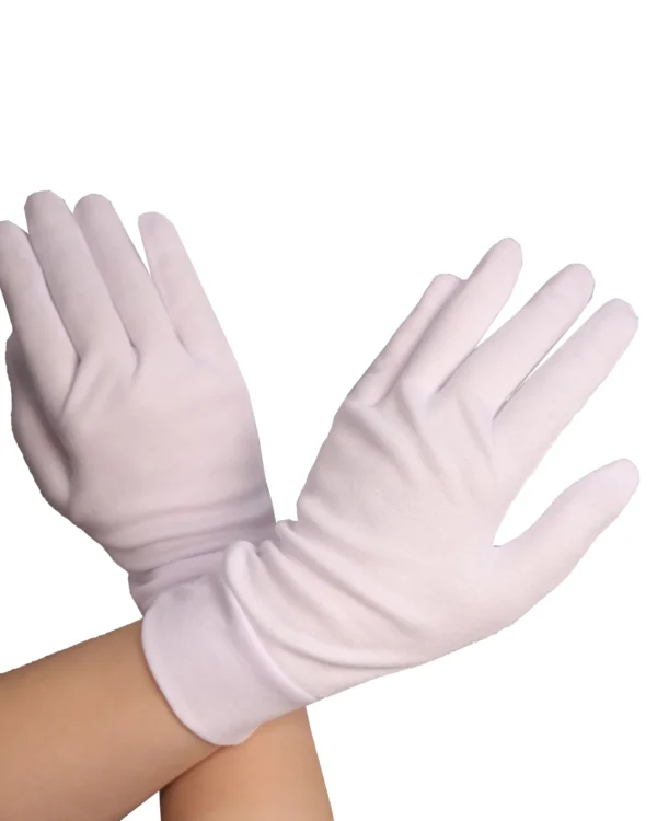 Light Pink Cotton Gloves for Women