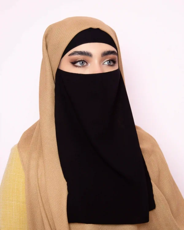 Stylish Islamic Niqab with Headband – Modest & Comfortable - Image 3