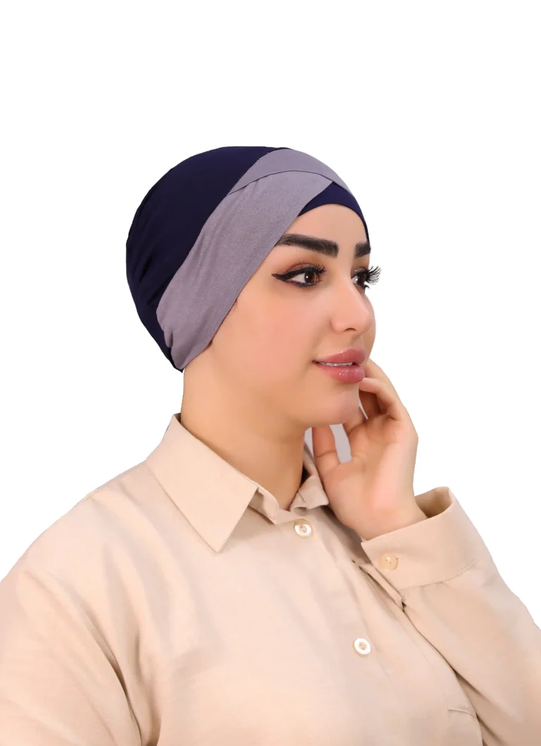 Stylish Two Tone Turban Cap for Women