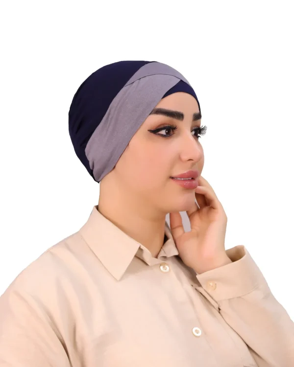 Stylish Two Tone Turban Cap for Women