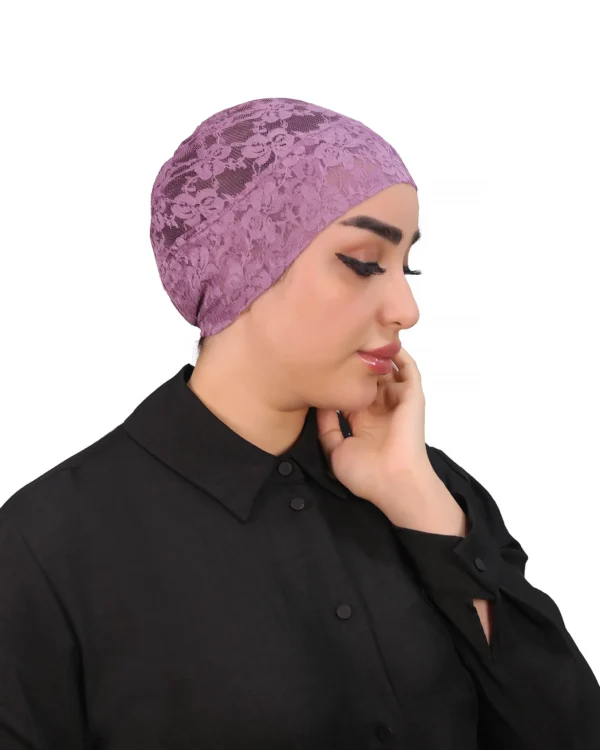 Elegant Lace Turban Cap for Women – Stylish Headwear - Image 9