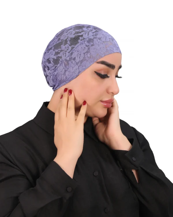 Elegant Lace Turban Cap for Women – Stylish Headwear - Image 10