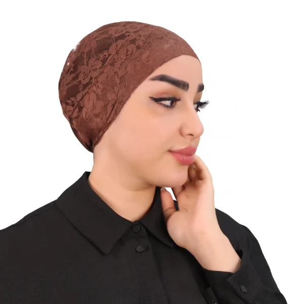 Elegant Lace Turban Cap for Women – Stylish Headwear - Image 11
