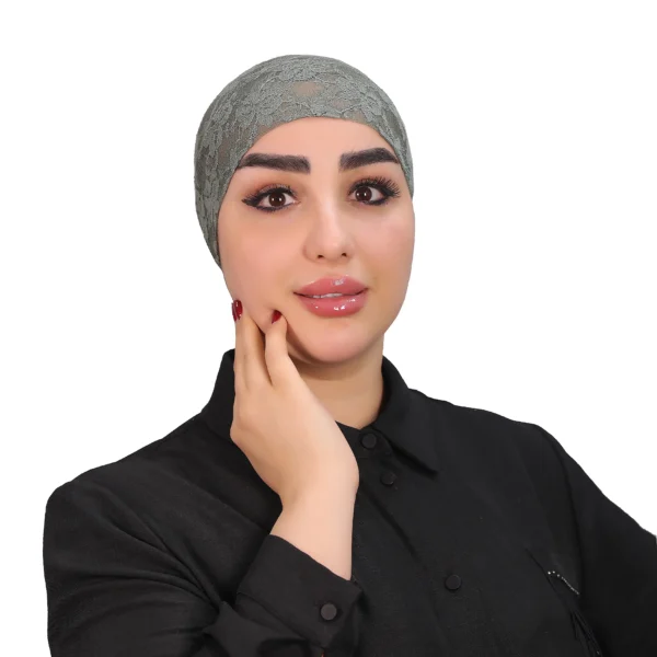 Elegant Lace Turban Cap for Women – Stylish Headwear - Image 12
