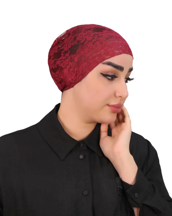 Elegant Lace Turban Cap for Women – Stylish Headwear - Image 15