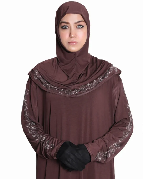 Brown Islamic Prayer Dress for Women