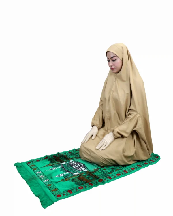 Flowing Khaki Prayer Dress for Women – Modest & Elegant - Image 3