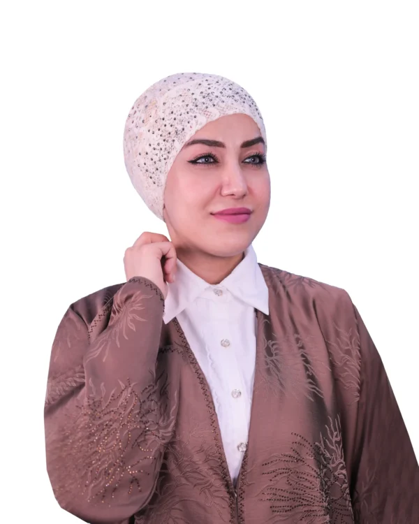 Crisp White Buttoned Neck Cover for Women – Modest Layering - Image 4
