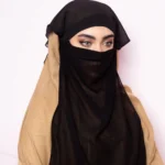 Flowing Black Islamic Niqab for Women
