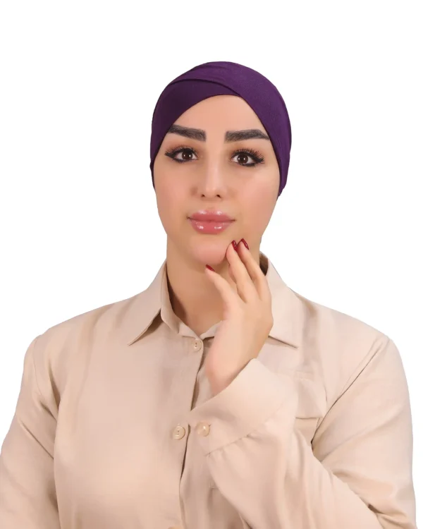 Comfortable Cross Front Turban Cap for Women – Chic & Soft - Image 4