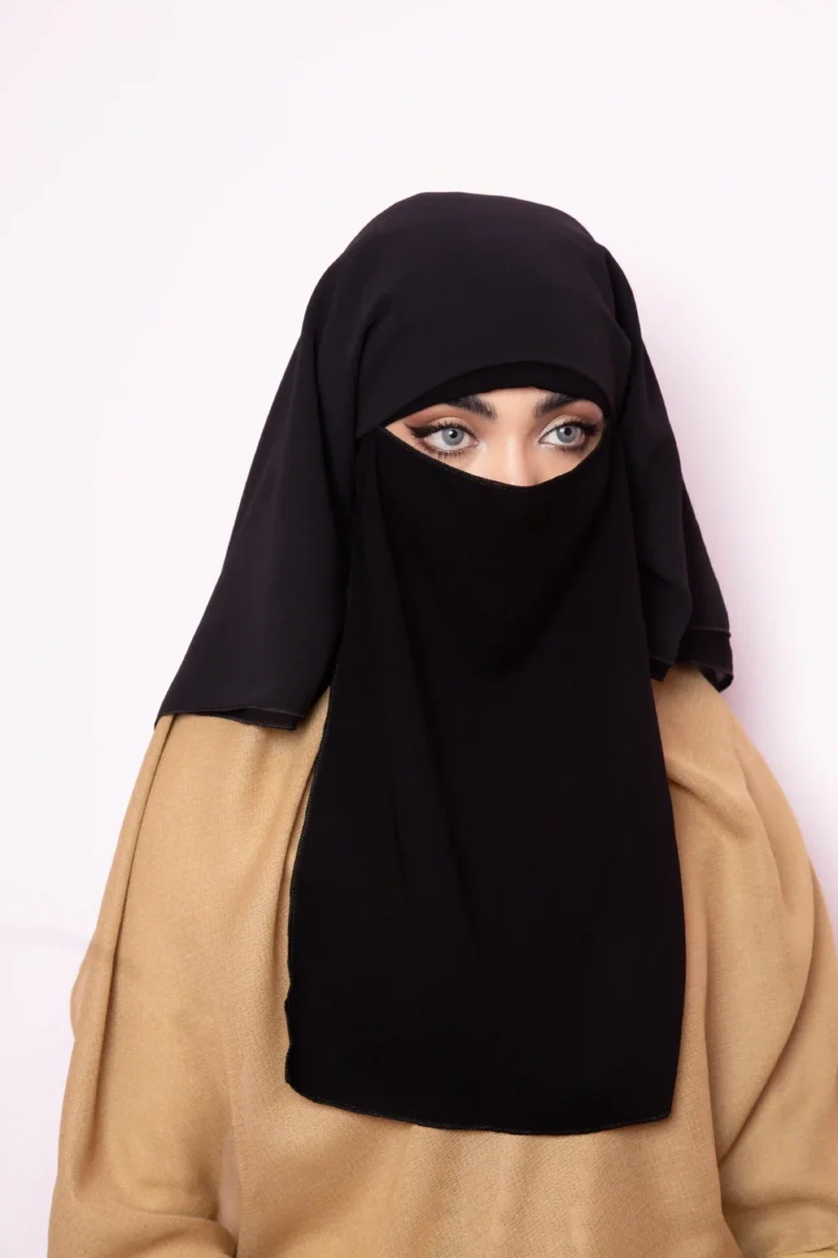 Long Layered Islamic Niqab for Women