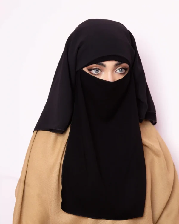 Long Layered Islamic Niqab for Women