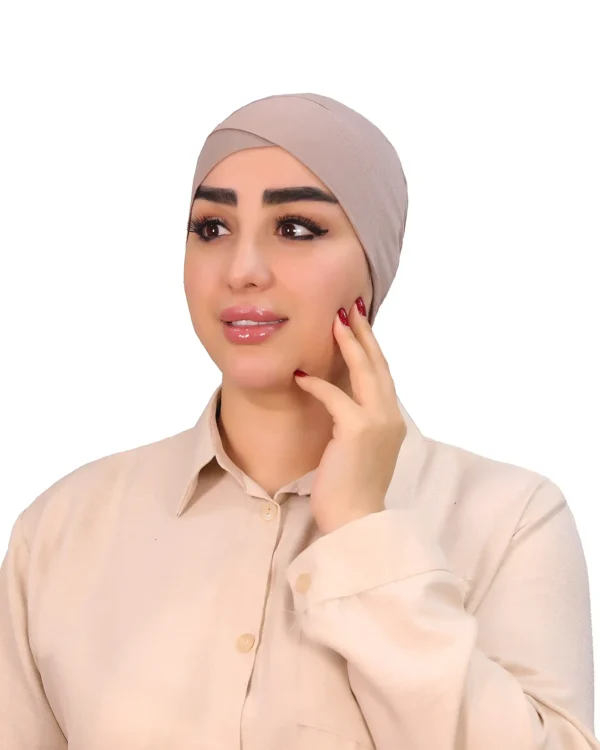 Comfortable Cross Front Turban Cap for Women – Chic & Soft - Image 7