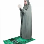 Sage Green Islamic Prayer Dress for Women