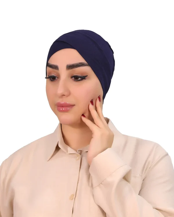 Comfortable Cross Front Turban Cap for Women – Chic & Soft - Image 15