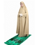 Flowing Khaki Prayer Dress for Women – Modest & Elegant