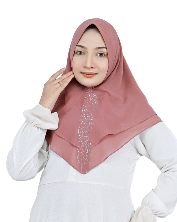 Graceful Dusty Rose Hijab for Girls