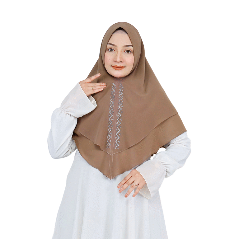 Elegant Muted Brown Hijab for Girls