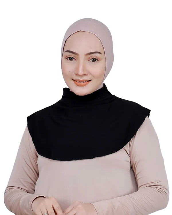 Black High Neck Modesty Cover