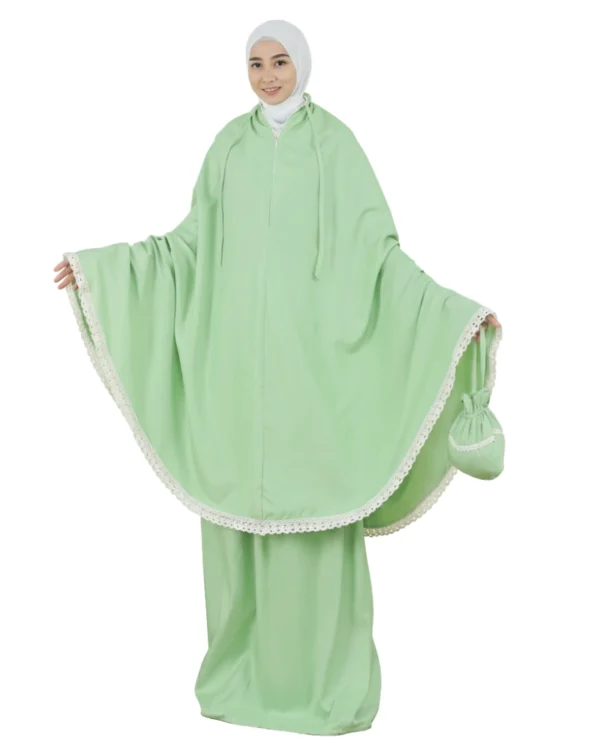 Sage Portable Floral Prayer Dress for Girls