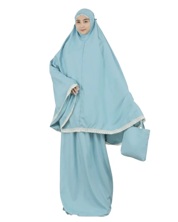 Sky Blue Portable Prayer Dress For girls