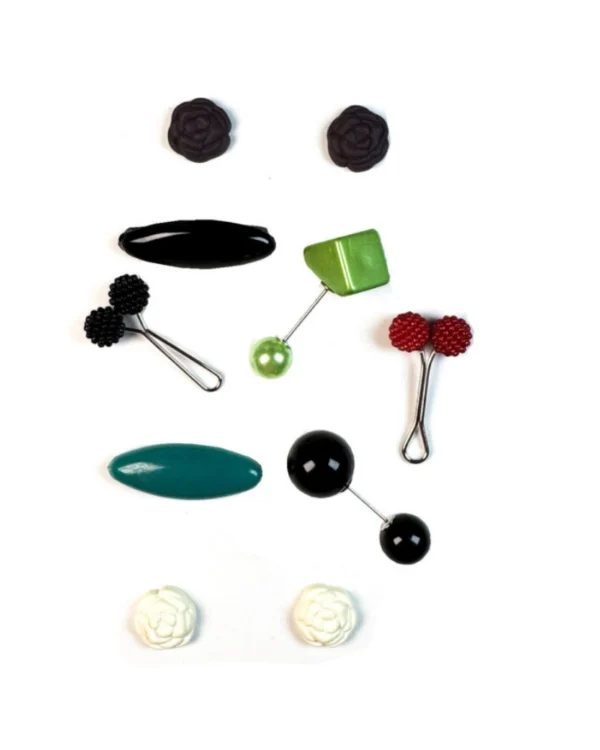 Floral Charm Hijab Pin and Clasp Set