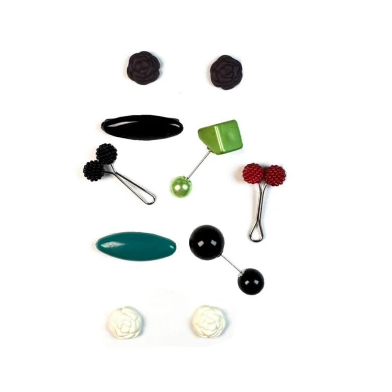 Floral Charm Hijab Pin and Clasp Set