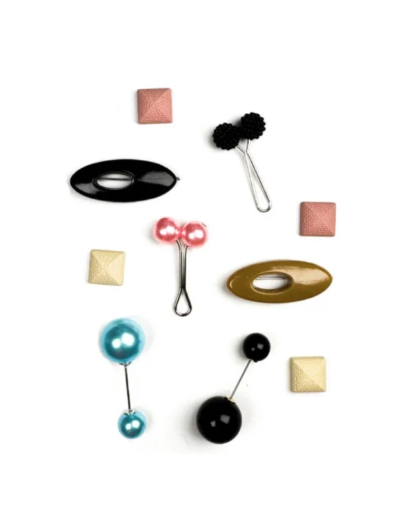 Modern Stud and Jewel Hijab Pin Set