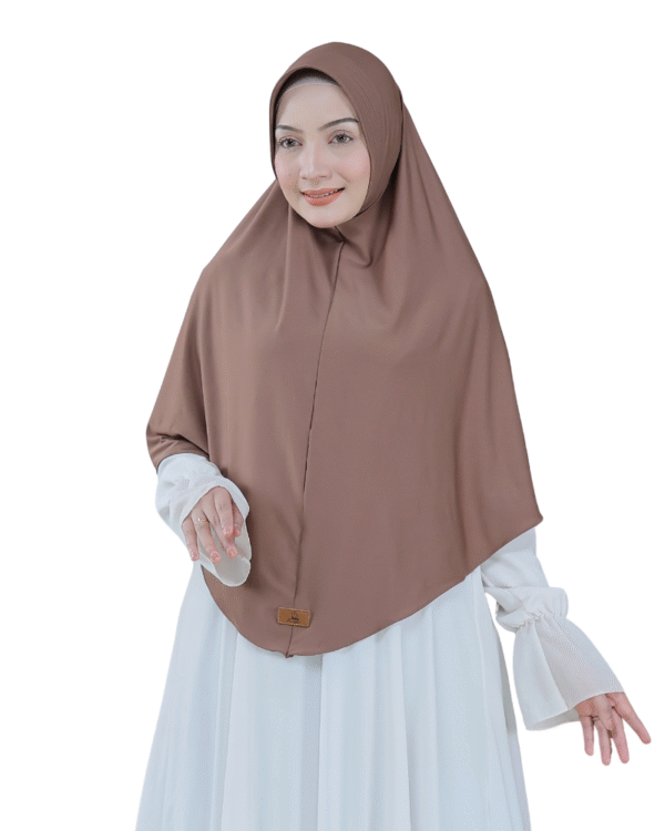 Classic Solid Taupe Hijab for Girls