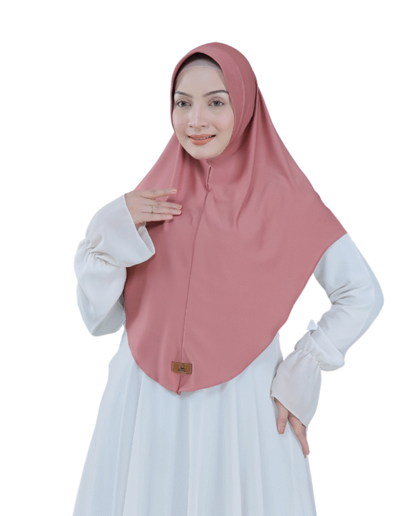 Classic Solid Muted Rose Hijab For Girls