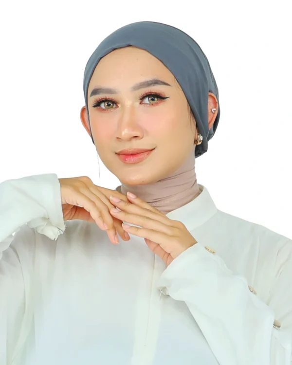 Chic Charcoal Grey Comfort Turban