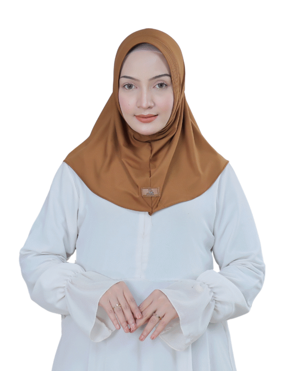 Classic Solid Warm Brown Hijab for Girls