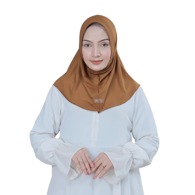 Classic Solid Warm Brown Hijab for Girls