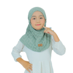 Luxury Green Hijab for Kids – Soft, Elegant & Comfortable Wear